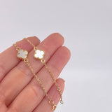 Pulso Modulable Aro Seguido Trebol 3.85 g / 7 in - 6 1/2 in / 1.3 mm Oro Amarillo 18K