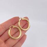 Candongas Sofi 4.4 g / 1 1/4 in Tres Oros 18K