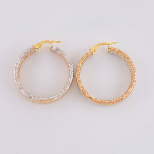 Candongas Kata 4.7 g / 1 1/4 in Tres Oros 18K