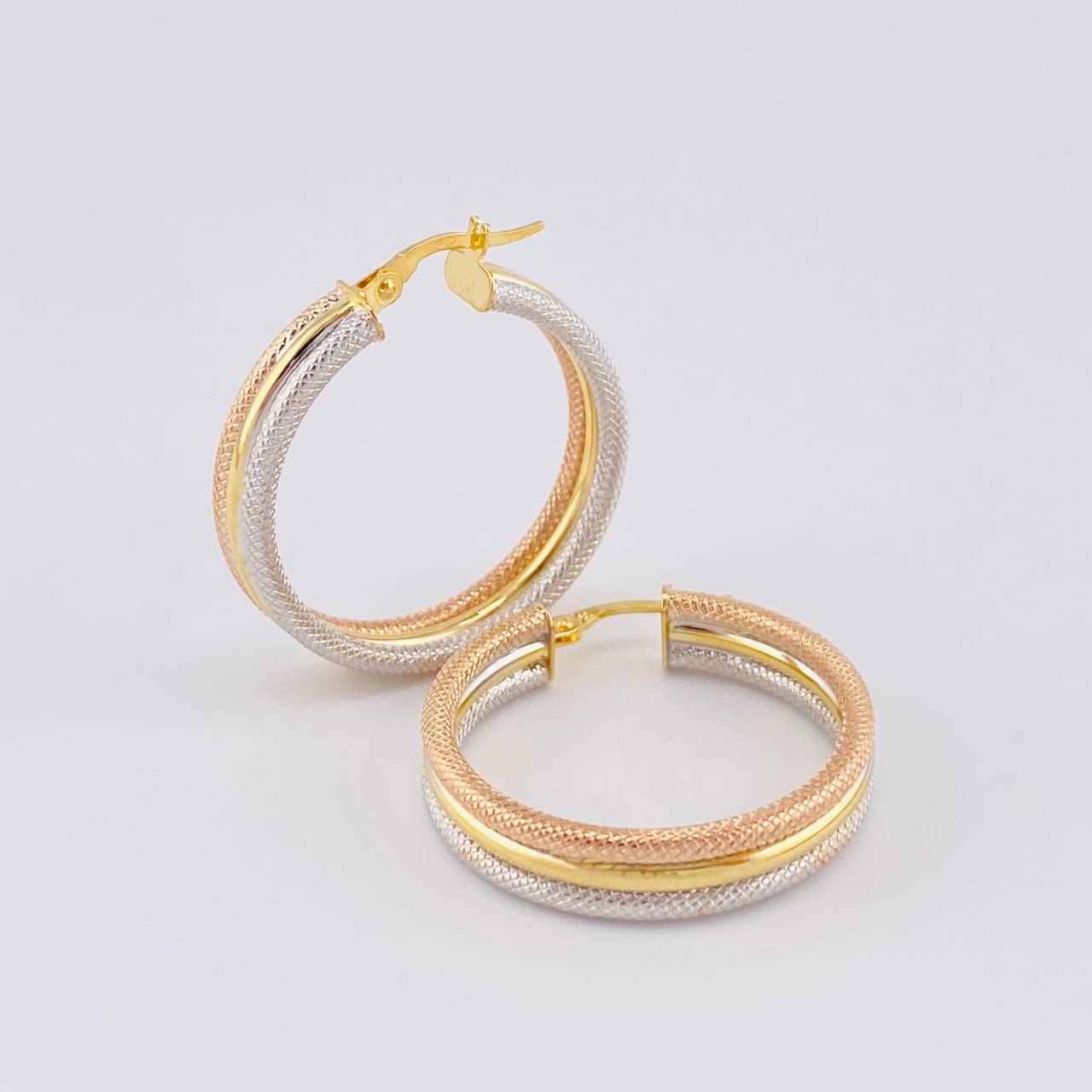 Candongas Kata 4.7 g / 1 1/4 in Tres Oros 18K
