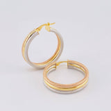 Candongas Kata 4.7 g / 1 1/4 in Tres Oros 18K