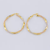 Candongas Maryal 2.9 g / 1 1/2 in Tres Oros 18K