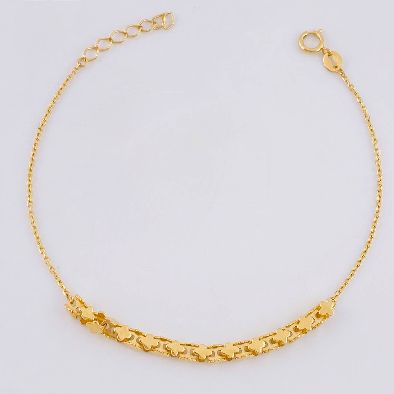 Classic Link Bracelet Starry 2.55 g / 7 in / 0.7 mm Yellow Gold 18K
