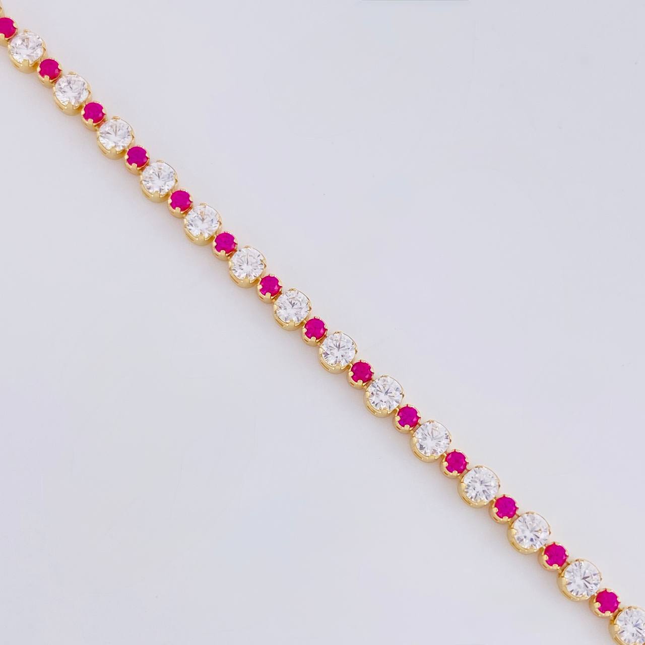 Tennis Bracelet Bubble 3.6 g / 6 in / 3.1 mm 18K Yellow Gold