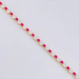 Tennis Bracelet Bubble 3.6 g / 6 in / 3.1 mm 18K Yellow Gold