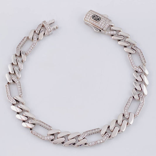Pulso Figaro Monaco 17.5 g / 8 1/4 in / 8.7 mm Oro Blanco 18K