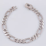 Figaro Bracelet Monaco 17.5 g / 8 1/4 in / 8.7 mm White Gold 18K
