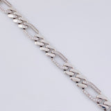 Figaro Bracelet Monaco 17.5 g / 8 1/4 in / 8.7 mm White Gold 18K