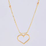 Cadena Aro Seguido Silueta Corazón 3.65 g / 17 1/4 in / 3.65 mm Tres Oros 18K