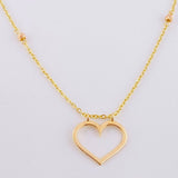 Cadena Aro Seguido Silueta Corazón 3.65 g / 17 1/4 in / 3.65 mm Tres Oros 18K
