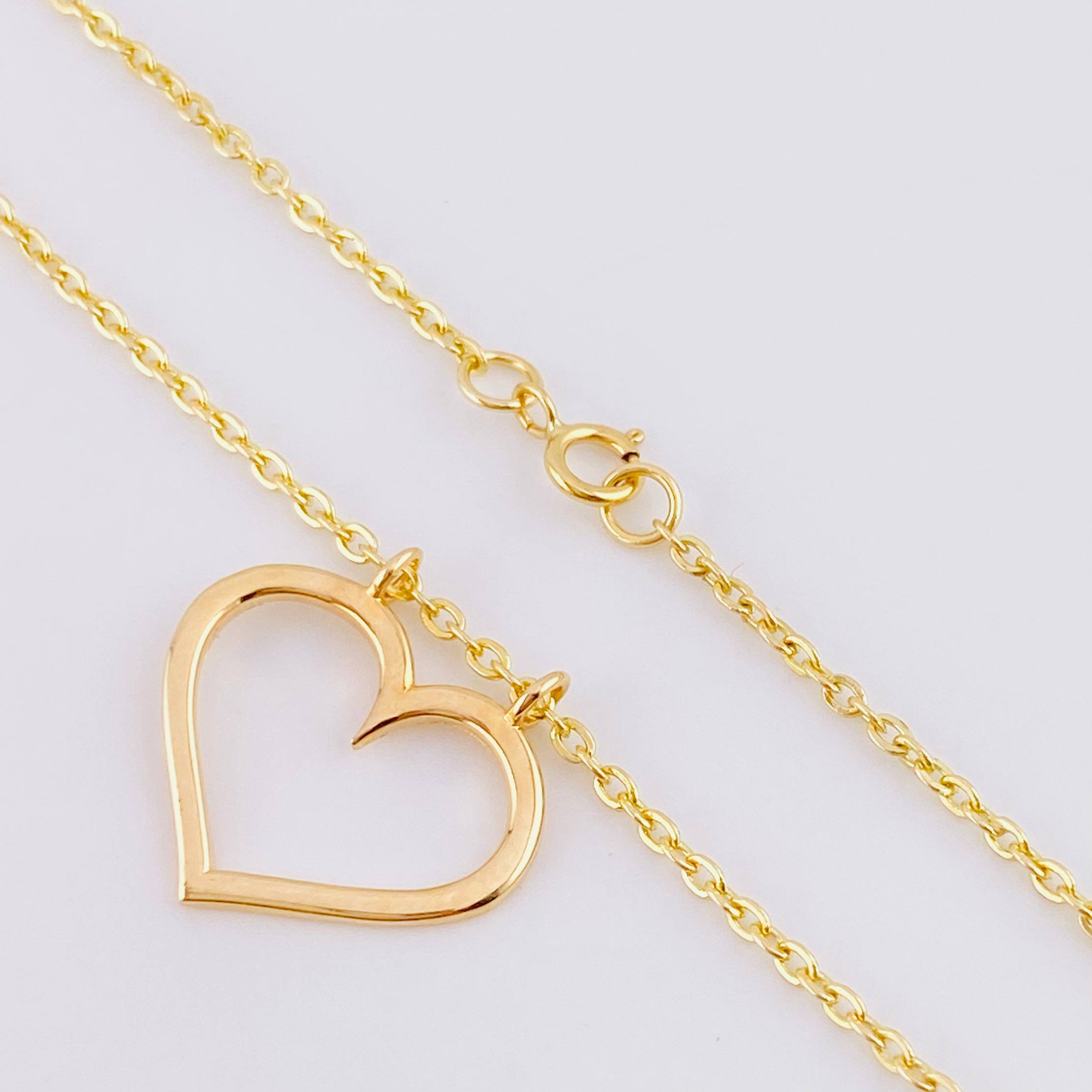 Cadena Aro Seguido Silueta Corazón 3.65 g / 17 1/4 in / 3.65 mm Tres Oros 18K