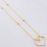Cadena Aro Seguido Silueta Corazón 3.65 g / 17 1/4 in / 3.65 mm Tres Oros 18K