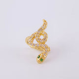 Piercing Earcuff Simulador Serpiente 1.55 g / 3/4 in Oro Amarillo 18K