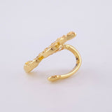 Piercing Earcuff Simulador Serpiente 1.55 g / 3/4 in Oro Amarillo 18K