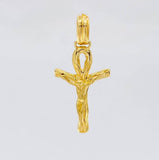 Dije Cruz Cristo Ansada 5.55 g / 1 1/2 in Oro Amarillo 18K