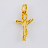 Dije Cruz Cristo Ansada 5.55 g / 1 1/2 in Oro Amarillo 18K