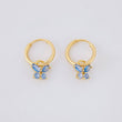Candongas Dije Mariposa 0.65g / 1/2 in Oro Amarillo 18K