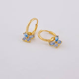 Candongas Dije Mariposa 0.65g / 1/2 in Oro Amarillo 18K