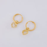 Candongas Dije Corazón 0.65g / 1/2 in Oro Amarillo 18K