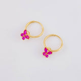 Candongas Dije Mariposa 0.65g / 1/2 in Oro Amarillo 18K