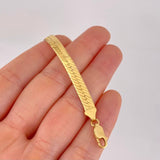 Flat Snake Chain 22g / 20 in / 5.3mm 18K Yellow Gold