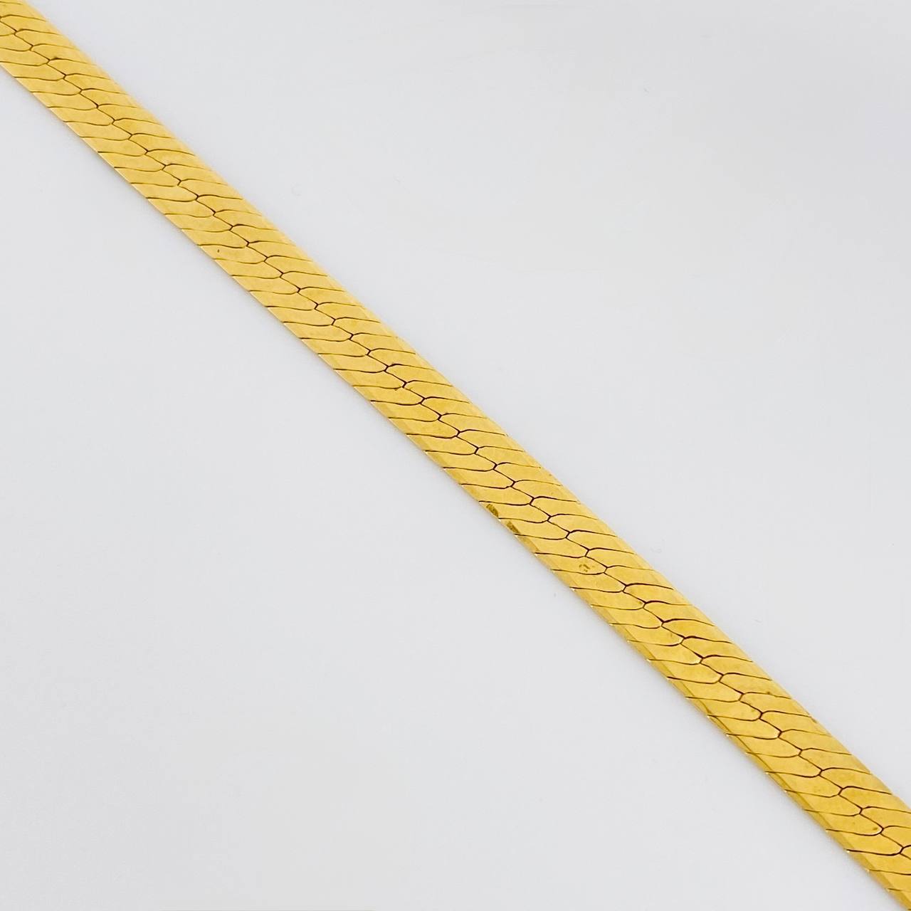 Flat Snake Chain 22g / 20 in / 5.3mm 18K Yellow Gold