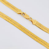 Flat Snake Chain 22g / 20 in / 5.3mm 18K Yellow Gold