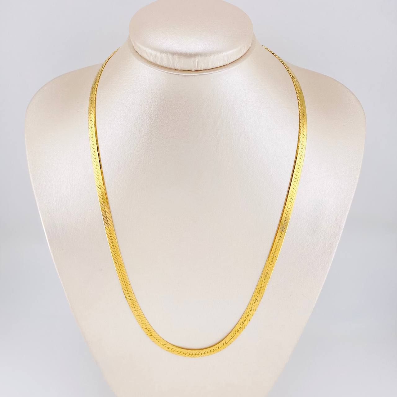 Flat Snake Chain 22g / 20 in / 5.3mm 18K Yellow Gold