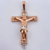 Pendant Lord of Miracles 25.6gr / 6.8cm / Fuchsia Zircons Two 18K White and Rose Gold $