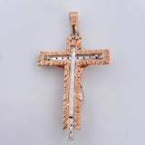 Pendant Lord of Miracles 25.6gr / 6.8cm / Fuchsia Zircons Two 18K White and Rose Gold $