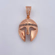 Pendant Gladiator Helmet 4.9gr / 3.4cm / White Zircons 18K Rose Gold $