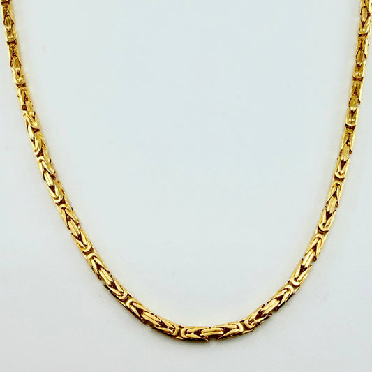 Cadena Peruana 24gr / 23 1/2 in / 2.2mm Oro Amarillo +3 18K ©