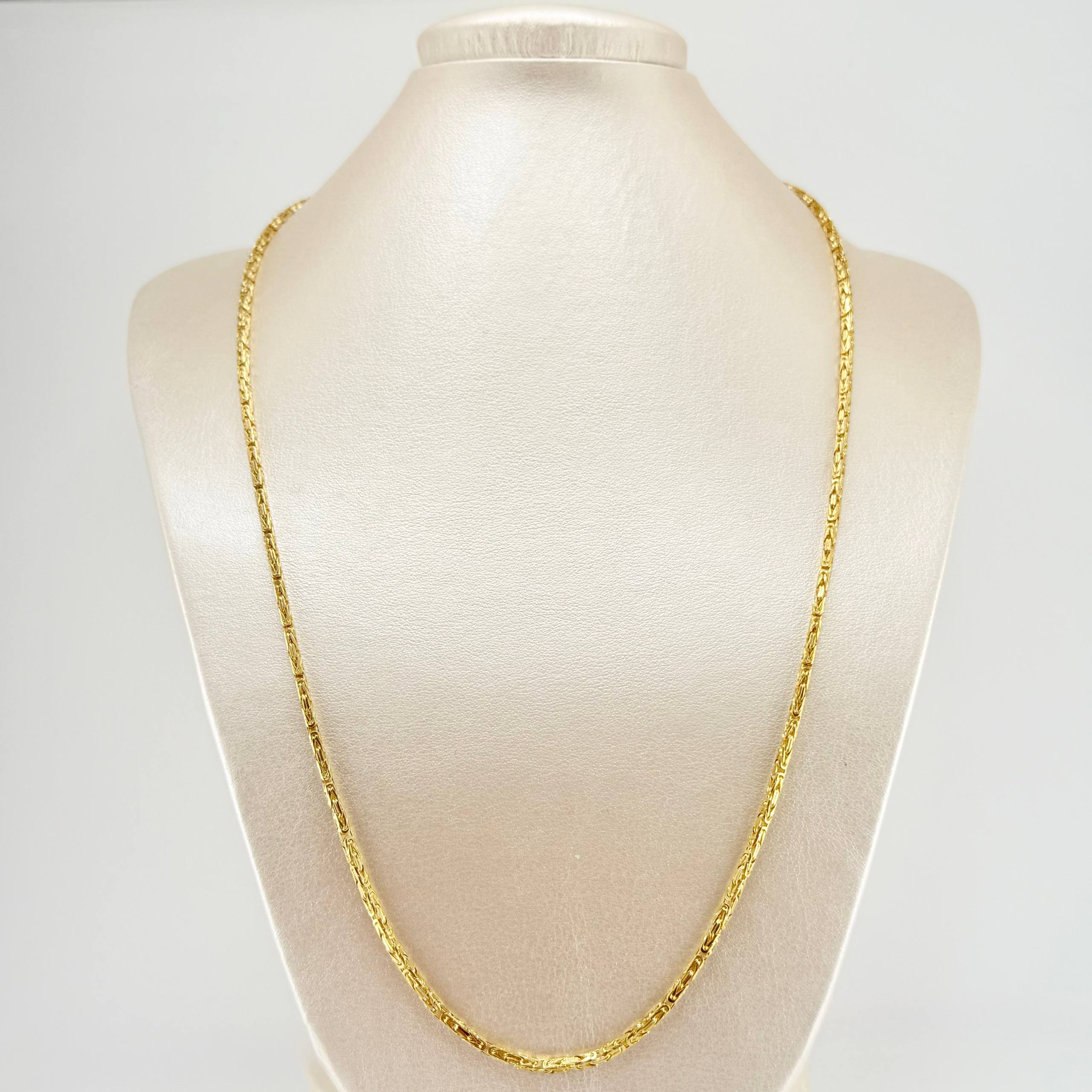 Cadena Peruana 24gr / 23 1/2 in / 2.2mm Oro Amarillo +3 18K ©