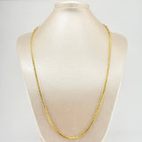 Cadena Peruana 24gr / 23 1/2 in / 2.2mm Oro Amarillo +3 18K ©
