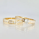 Anillo Solitario Media Alianza 4.8gr / T8 / Oro Amarillo 18K
