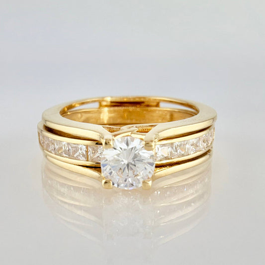 Anillo Solitario Cetro Media Alianza 6.05gr / T6 1/2 / Oro Amarillo 18K