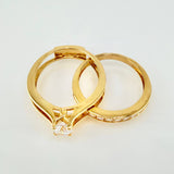 Anillo Solitario Cetro Media Alianza 6.05gr / T6 1/2 / Oro Amarillo 18K