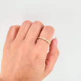 Interspersed Hearts Ring 1.8gr / T7 1/2 / Yellow Gold 18K