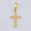 Pendant Thick Cross 0.9gr / 1 in / 18K Yellow Gold ©