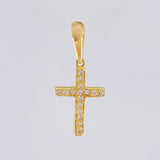 Pendant Thick Cross 0.9gr / 1 in / 18K Yellow Gold ©