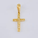 Pendant Thick Cross 0.9gr / 1 in / 18K Yellow Gold ©