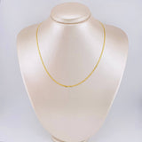 Cadena Plano Escamado 3.05gr / 15 3/4 in / 2.1mm Oro Amarillo +3 18K ©