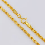 Cadena Lazo 2.8gr / 17 3/4 in / 2.15mm Oro Amarillo +3 18K ©
