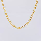 Cadena Cubana 4.8gr / 19 3/4 in / 3.5mm Oro Amarillo +1 18K *
