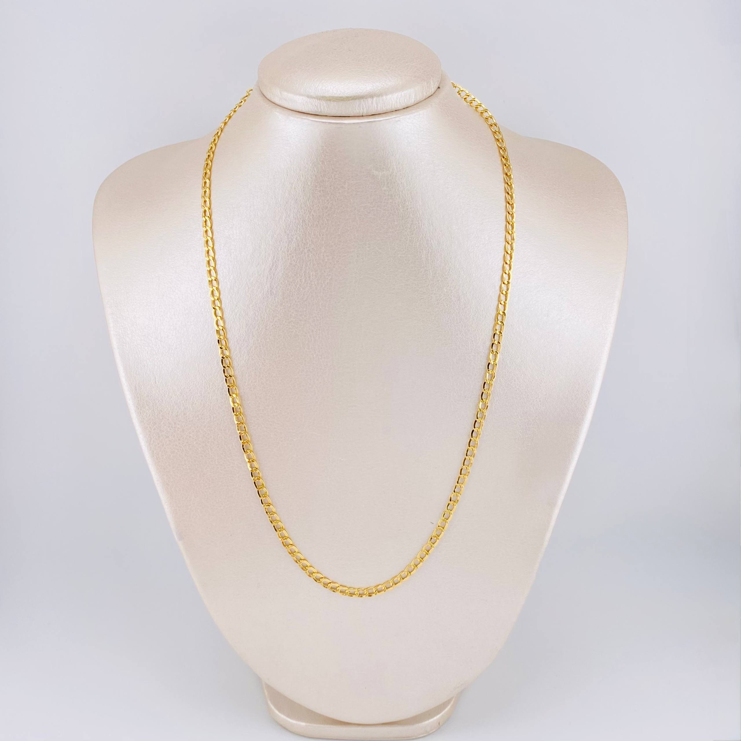 Cadena Cubana 4.8gr / 19 3/4 in / 3.5mm Oro Amarillo +1 18K *