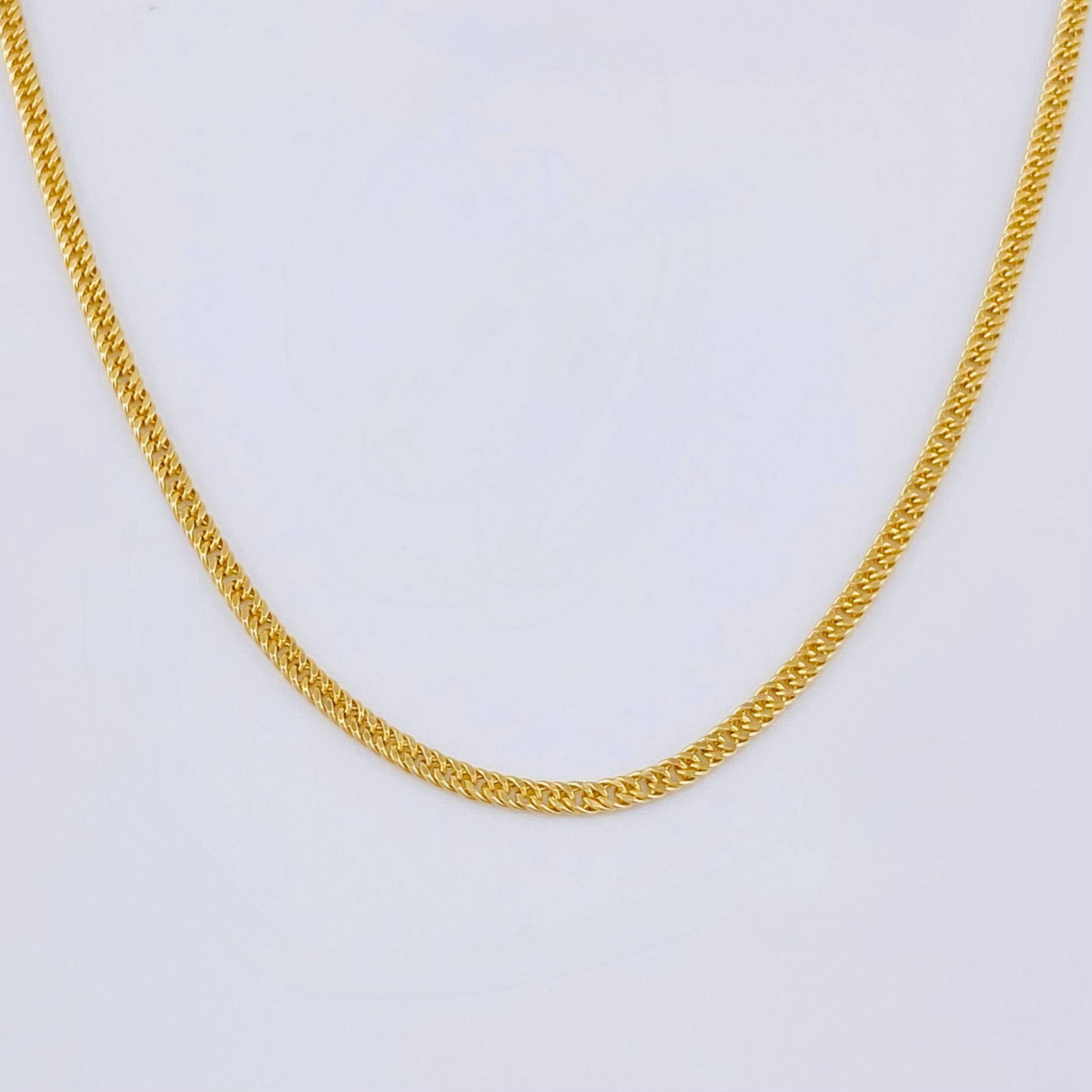 Cadena Cubana Reticulada 3.15gr / 23 1/2 in / 2mm Oro Amarillo +3 18K ©