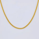 Cadena Cubana Reticulada 3.25gr / 23 1/2 in / 2.05mm Oro Amarillo +3 18K