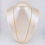Cadena Cubana Reticulada 3.25gr / 23 1/2 in / 2.05mm Oro Amarillo +3 18K