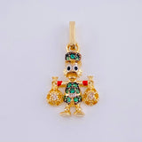 Dije Pato Bolsa Dinero 1.5gr / 1 in / Oro Amarillo 18K