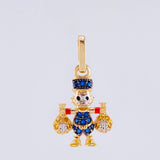 Dije Pato Bolsa Dinero 1.6gr / 1 in / Oro Amarillo 18K *